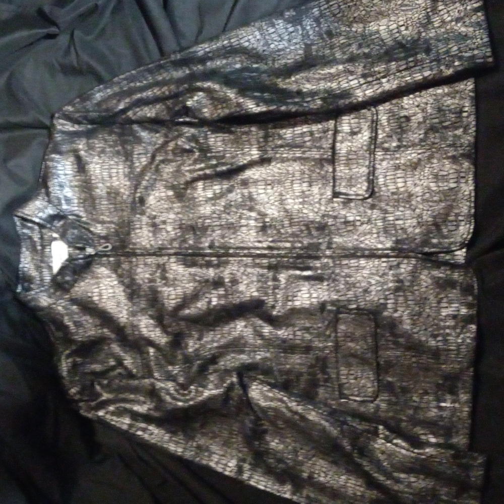 Alfred Dunner velvet reptile jacket